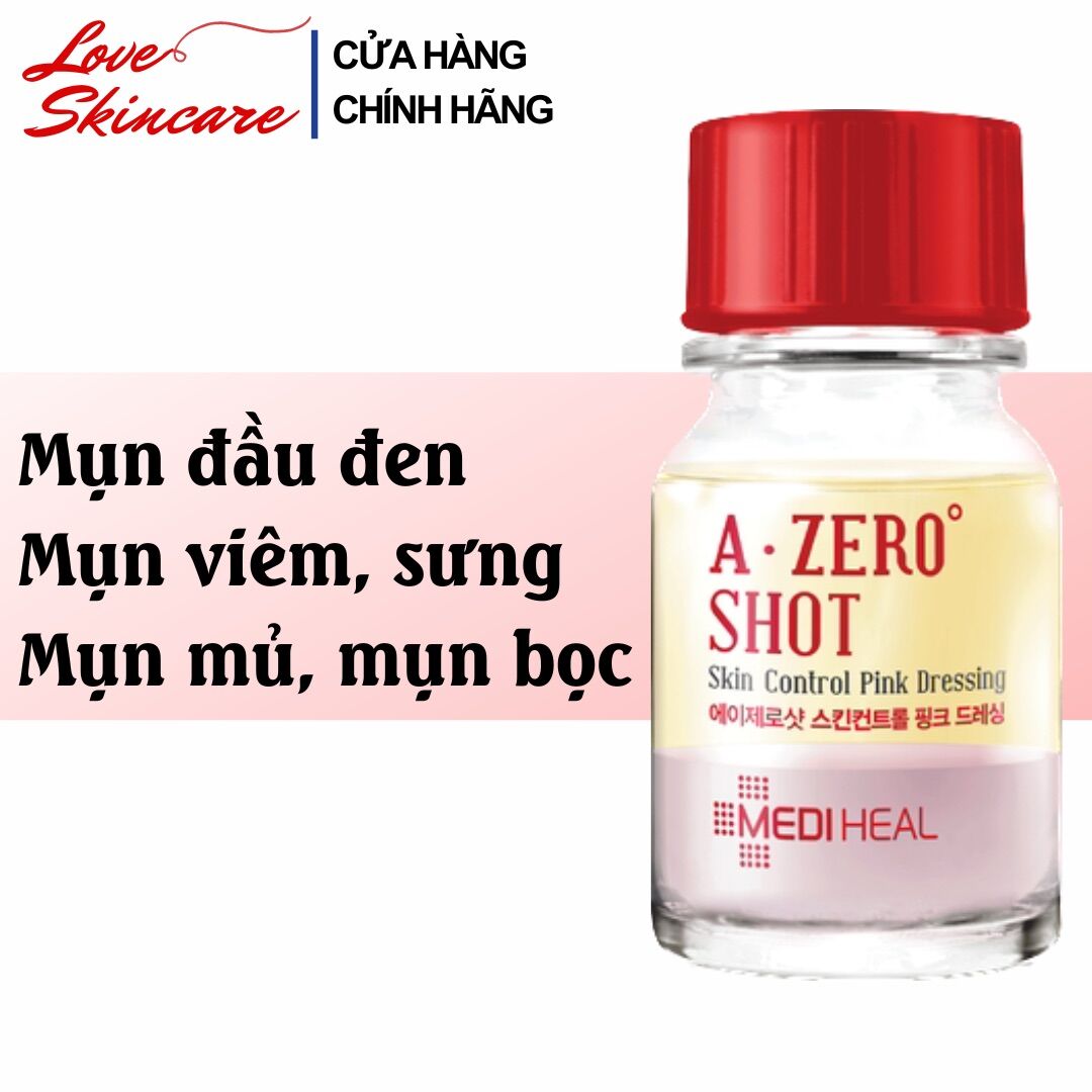 Dung Dịch Chấm Mụn Mediheal A-Zero Shot Skin Control Pink Dressing