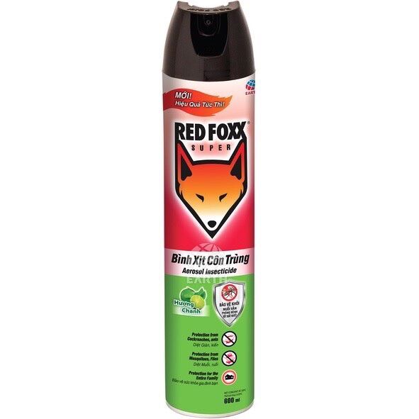 Bình xịt muỗi và côn trùng RedFox 600ml.