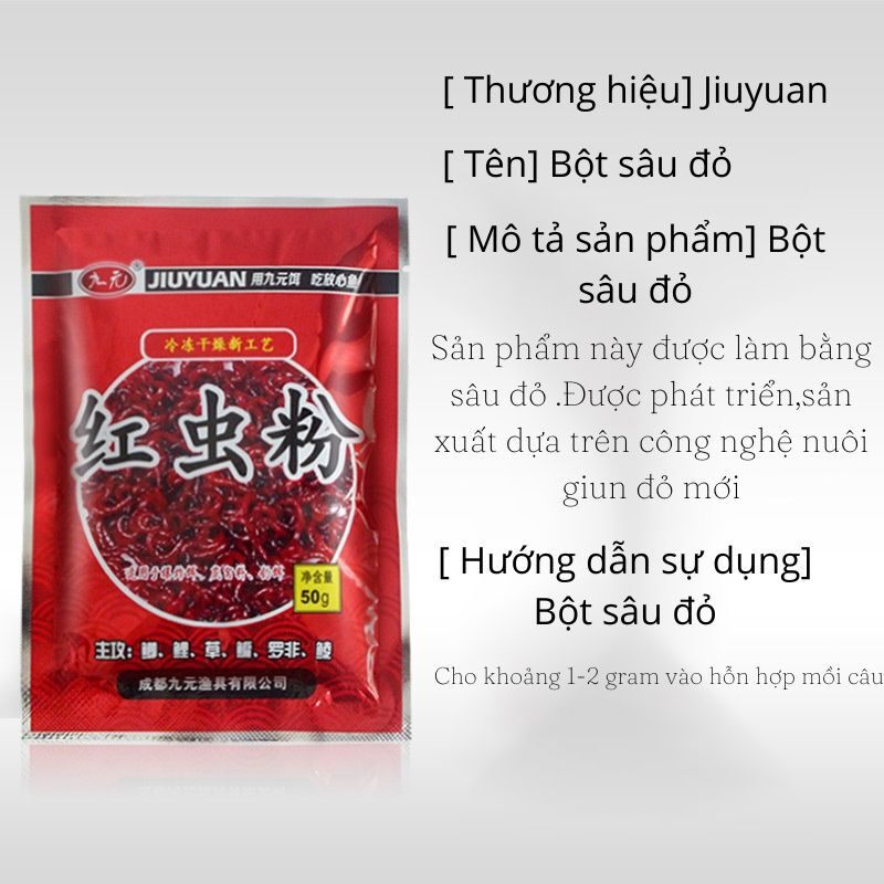 (Siêu Mồi) Bột Trùng Chỉ Câu Cá Siêu Nhậy