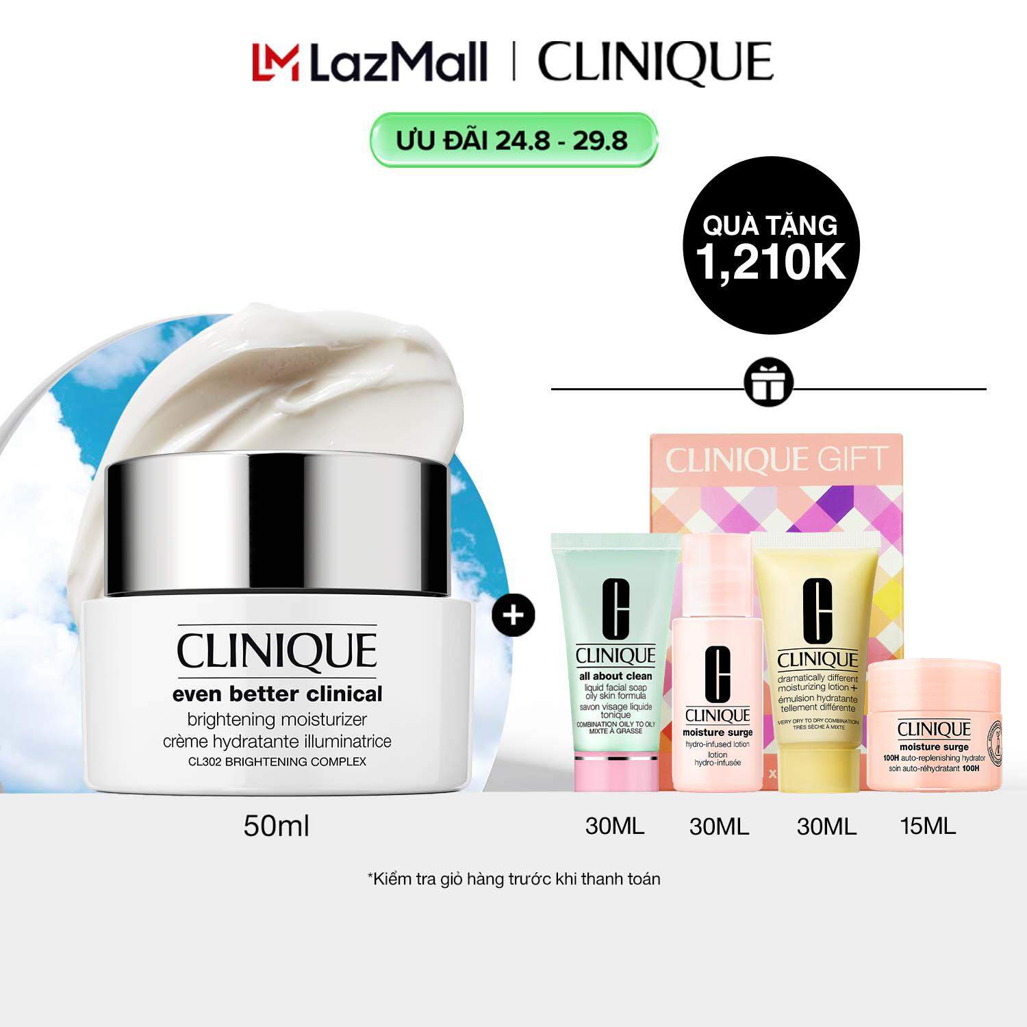 [MỚI] Kem dưỡng sáng da Clinique Even Better Clinical™ Brightening - Moisturizer 50ml
