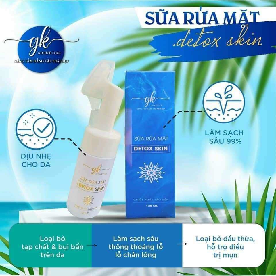 Sữa Rửa Mặt Detox Skin Sạch Nhờn Sáng Đã Ngừa Mụn