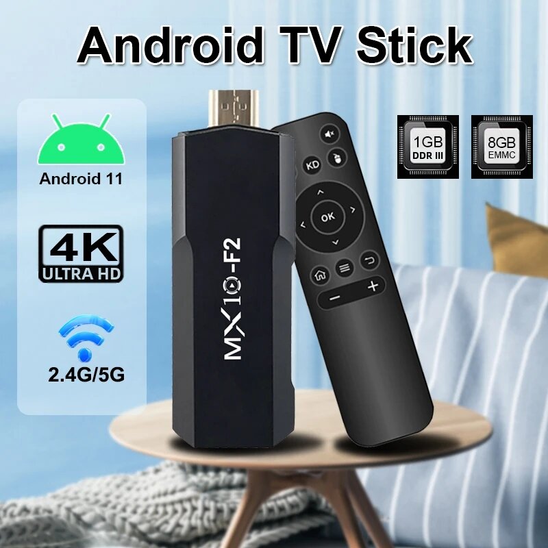 MX10 | Amazon Fire TV Stick 4K MX10 F2 RK3228A Quad-Core 1GB RAM 8GB Bộ Nhớ Lưu Trữ Hộp TV Thông Minh Có Điều Khiển Từ Xa Hồng Ngoại