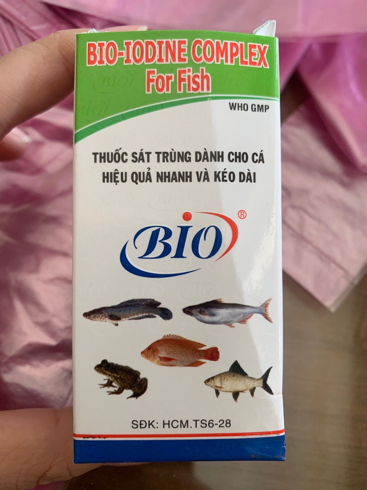Bio iodine complex for fish 60ml . sát trùng dành cho cá