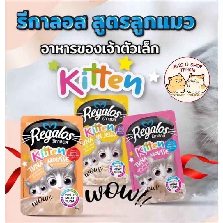 PATE REGALOS GÓI 70g - PATE CHO MÈO MỌI LỨA TUỔI