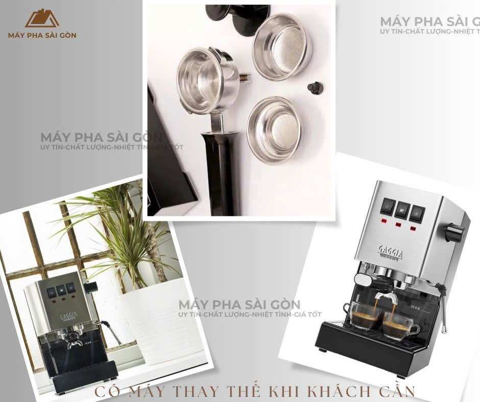 Máy pha cà phê Gagia Classic E24 Phiên bản mới nhất Nồi Đun Đồng italy 100%