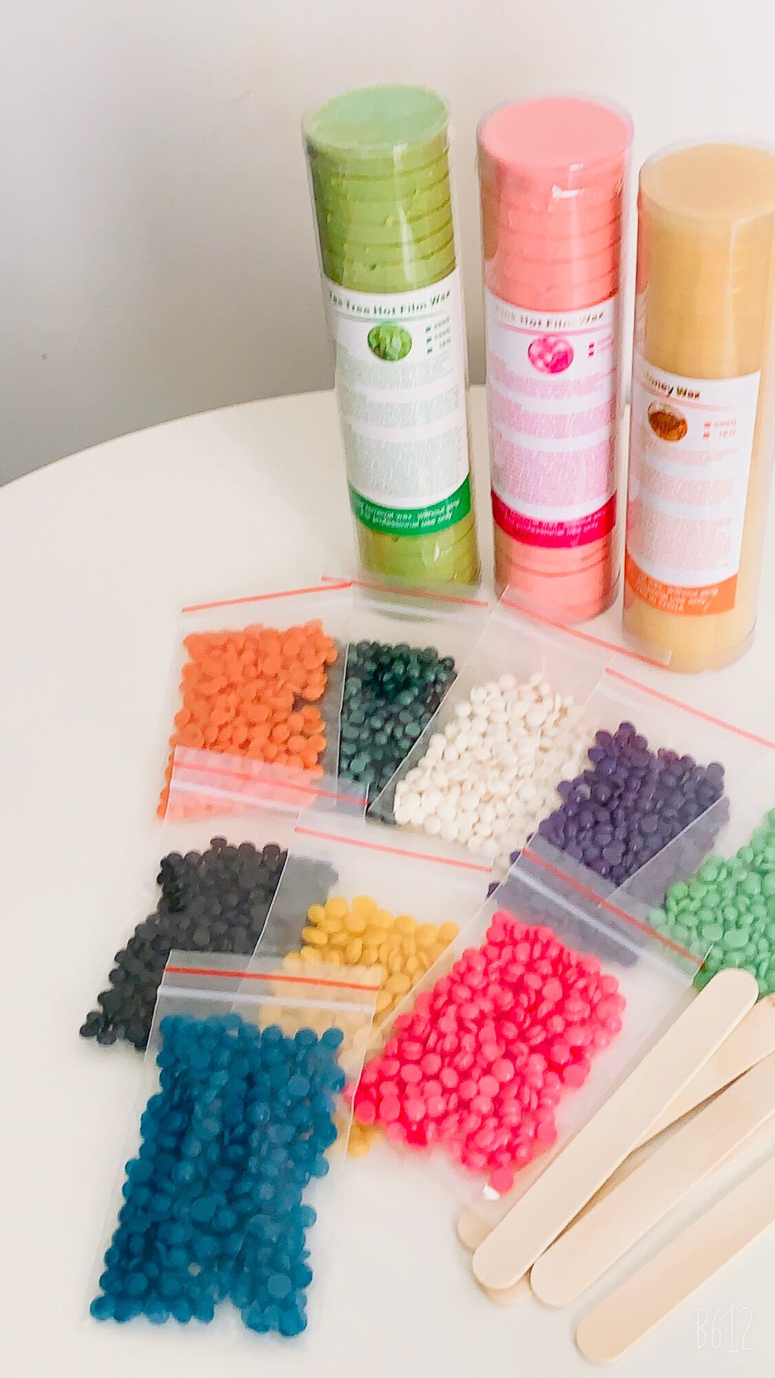 500g Sáp Khoanh Wax lông cao cấp tặng kèm que gỗ, 30g sáp coconut milk