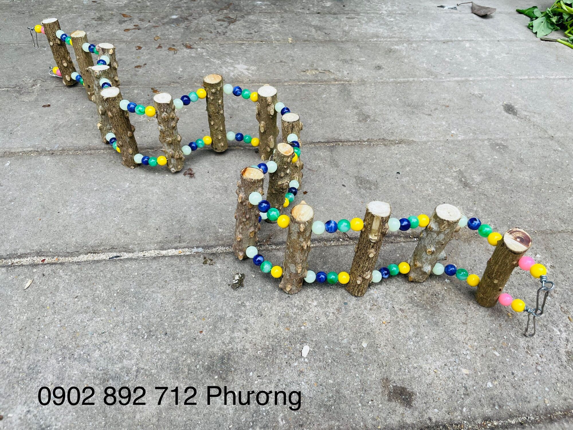 [HCM]Thang dây gỗ gạo dài 1M