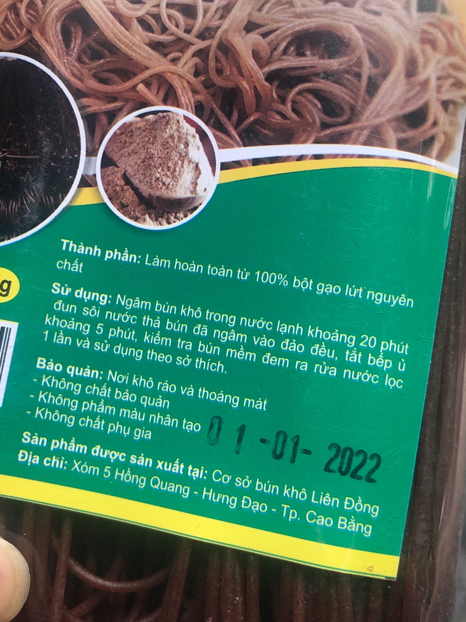 Bún Gạo Lứt 0,5 KG