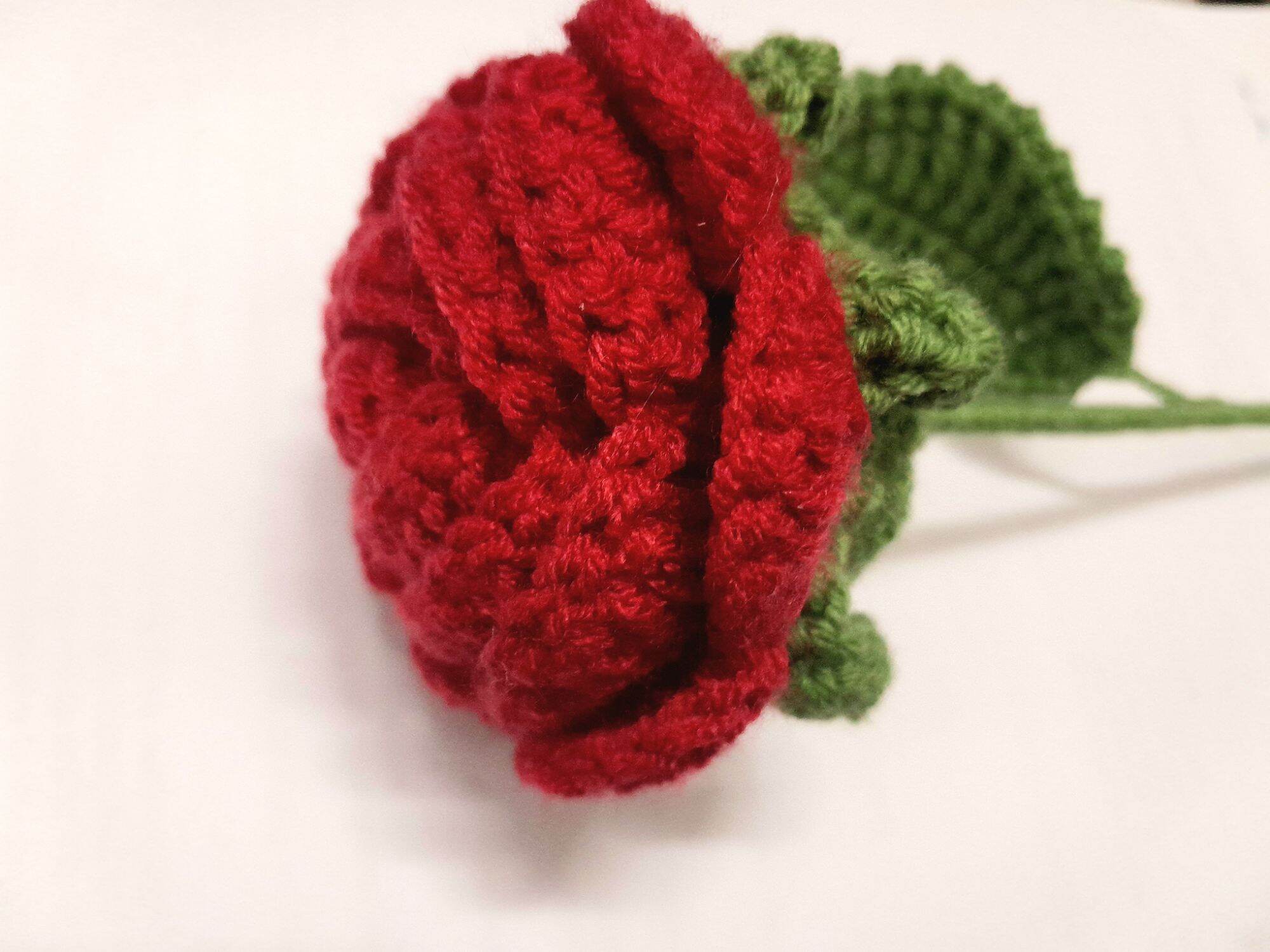Hoa hồng bằng len sợi 🌹🌹🌹- Sản phẩm handmade (Ảnh thật từ shop)