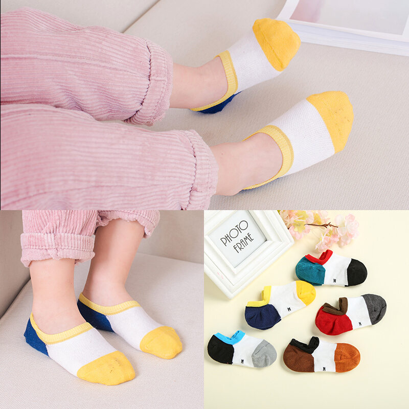 Tất trẻ em tất ống vừa bé gái mắt lưới cotton mùa hè em bé mẫu mỏng mùa hè tất cotton mùa hè cho nữ mẫu mùa hè tất ngắn mỏng