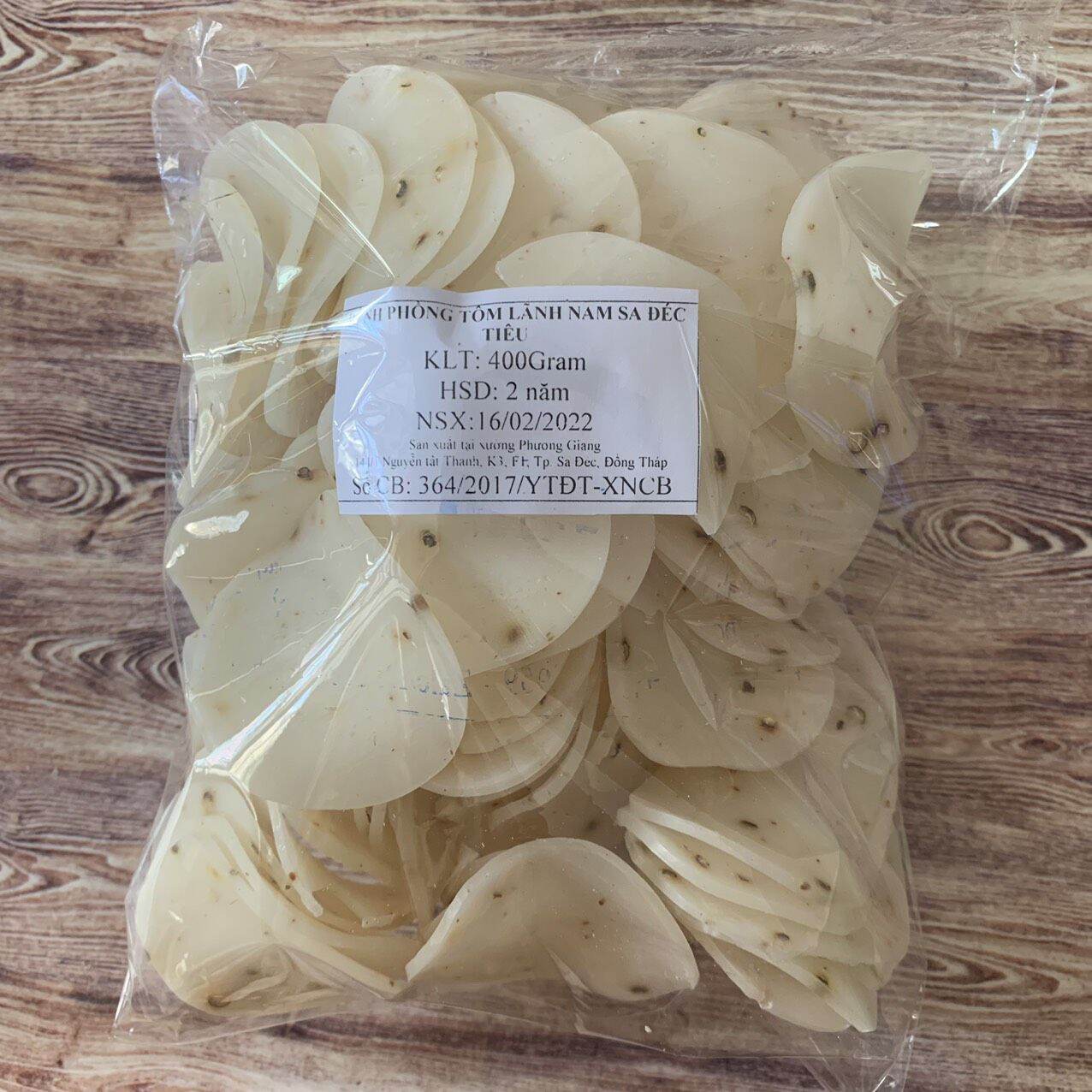 1Kg bánh phồng tôm tiêu Sa Đéc