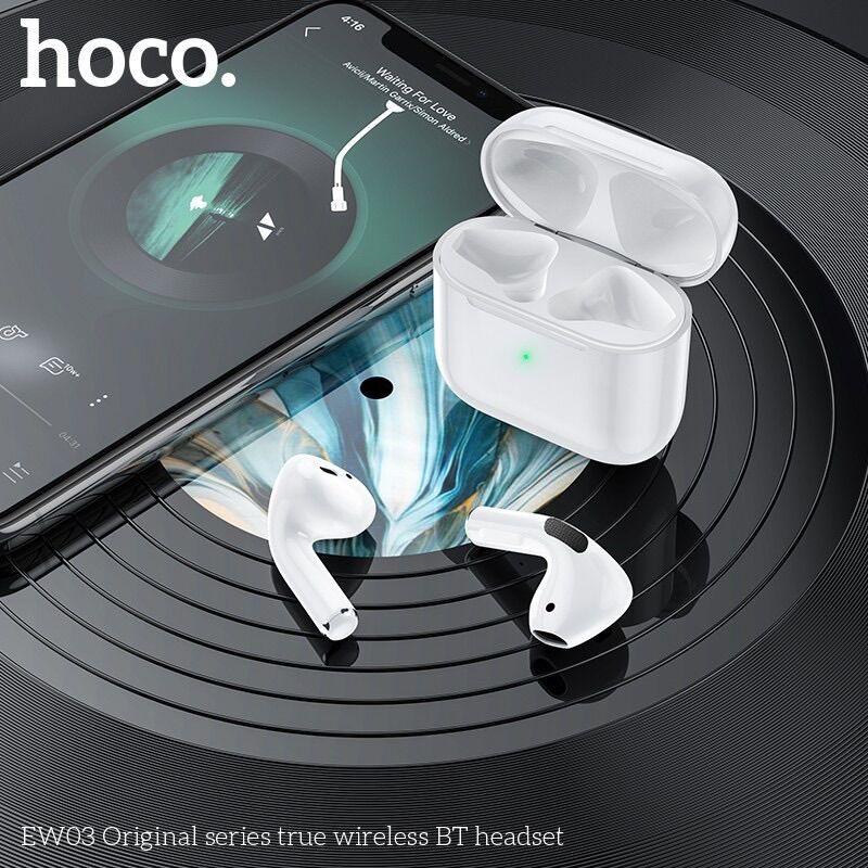 Tai nghe bluetooth Hoco EW03 5.0 chính hãng bản Quốc tế không dây giá rẻ, tai nghe âm thanh sống động, pin khủng
