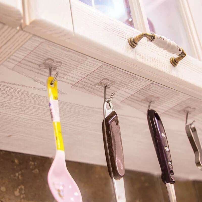 combo 10 móc dán tường trong suốt siêu dính