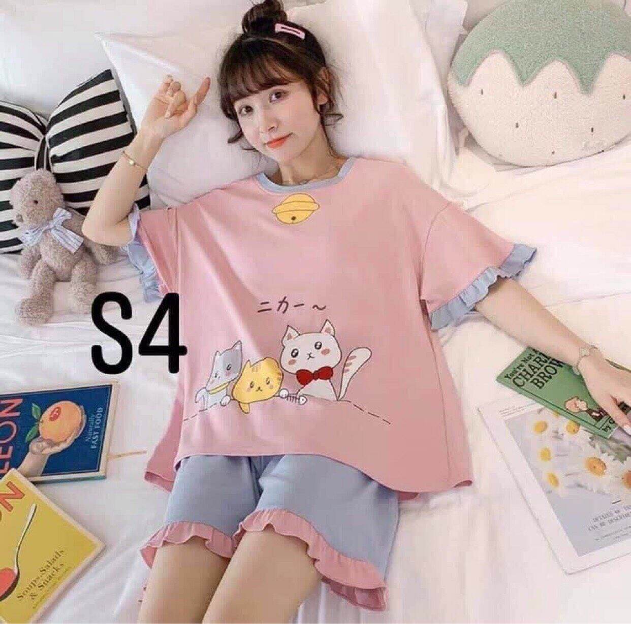 Bộ Ngủ nữ ngắn cute
