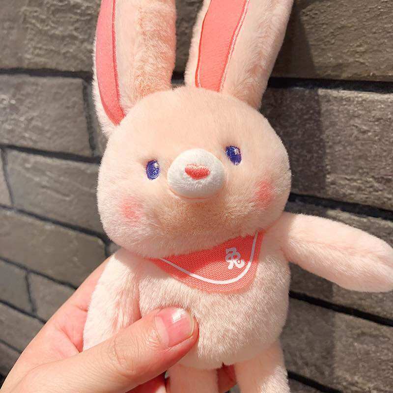 Móc khoá thỏ tai rút cute