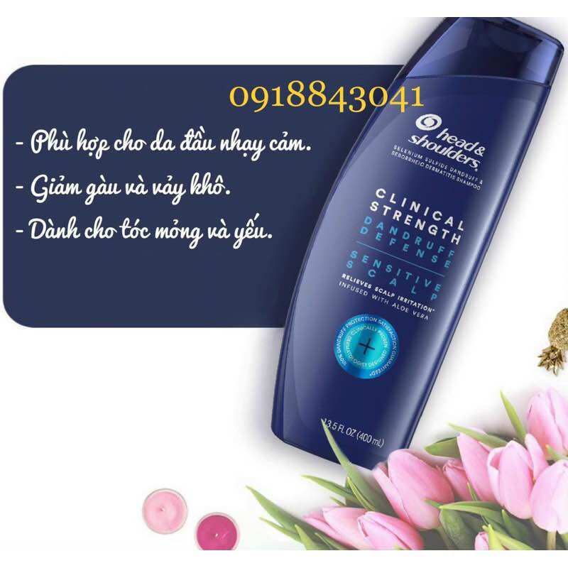 Dầu gội Head & Shoulders Clinical Strength 400ml của Mỹ