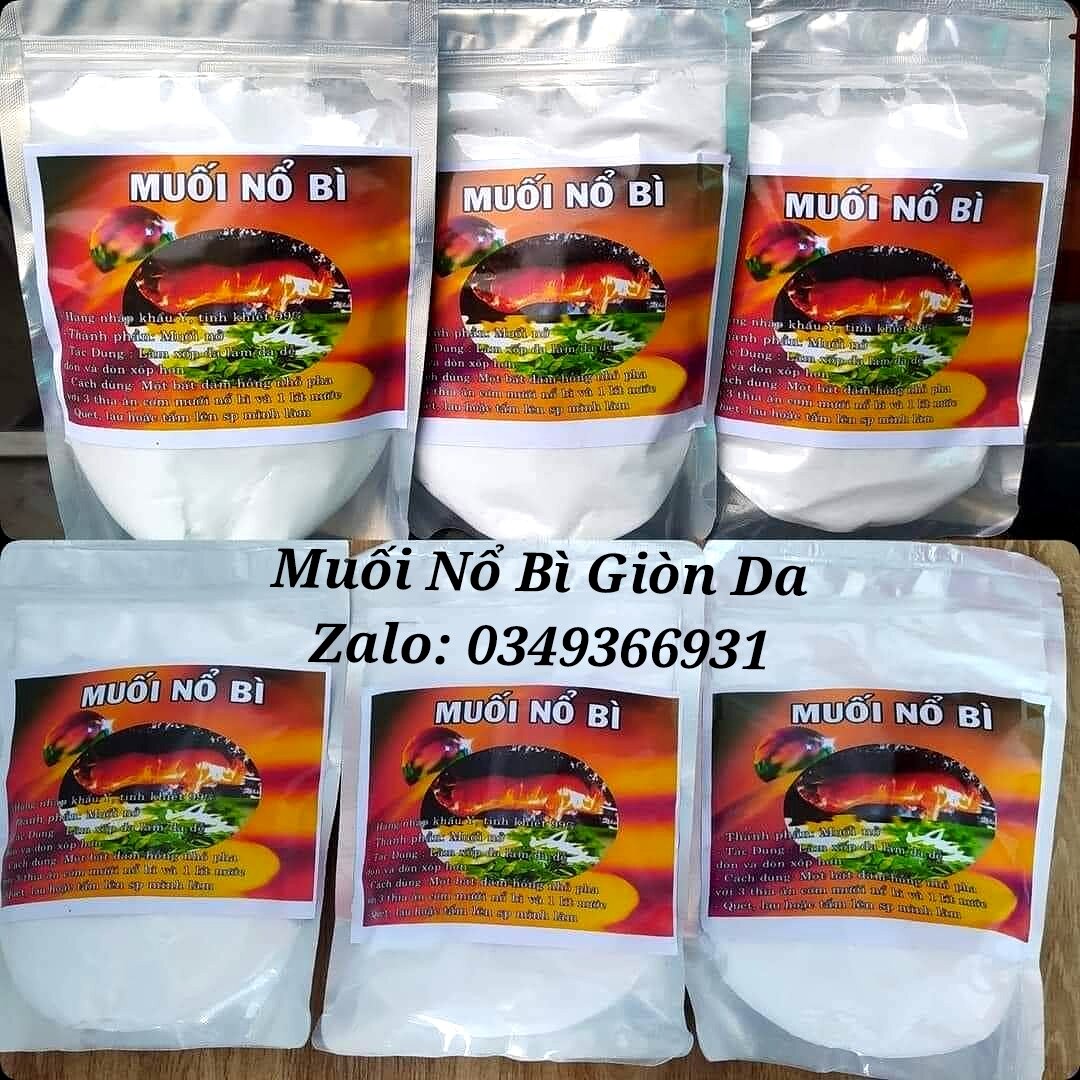 Combo: 1kg Muối Nổ Bì + Dấm Hồng