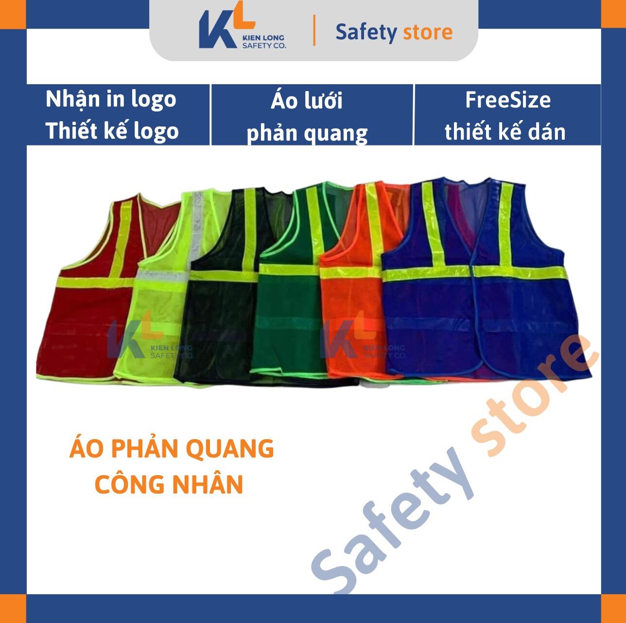 Áo bảo hộ phản quang lưới thoáng mát, môi trường lao động