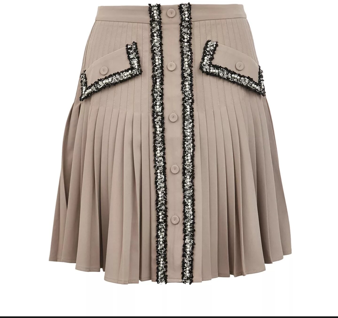 vero moda - chân váy mini xếp li cạp cao cho nữ