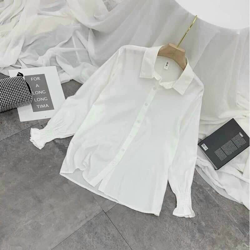 Áo sơ mi nữ tay phồng cúc thường m101