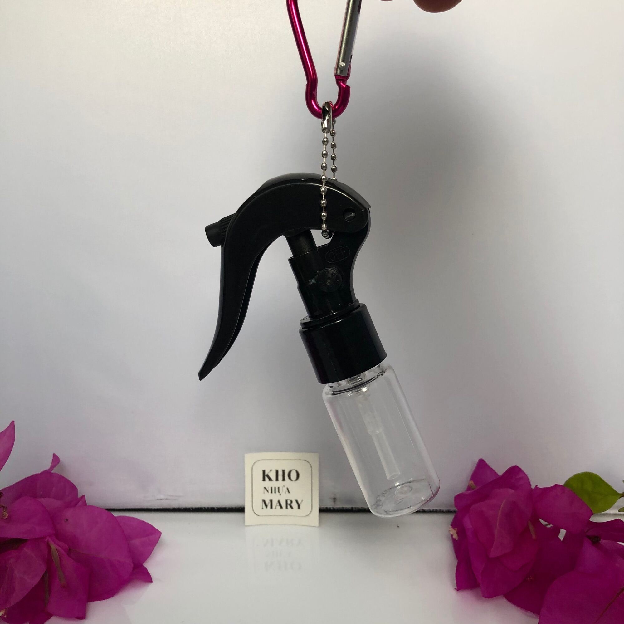 100ml/ 50ml Chai xịt MÓC KHOÁ Đi học cho Bé - Bình xịt khuẩn treo cặp cho trẻ Em - Chai xịt cồn phun