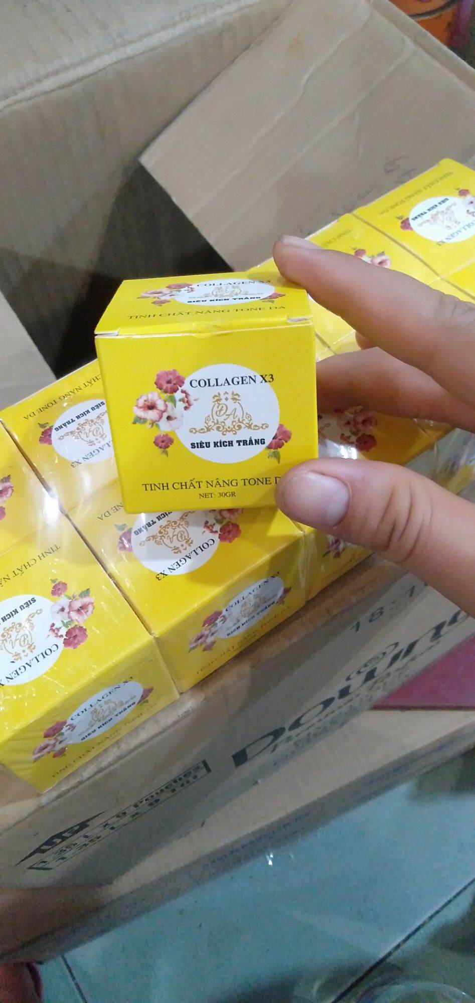 kem siêu kích trắng collagen x3