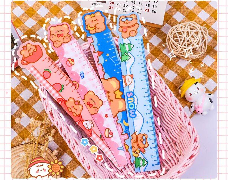 Thước kẻ hình nam châm cute monster linhtinhxoeng