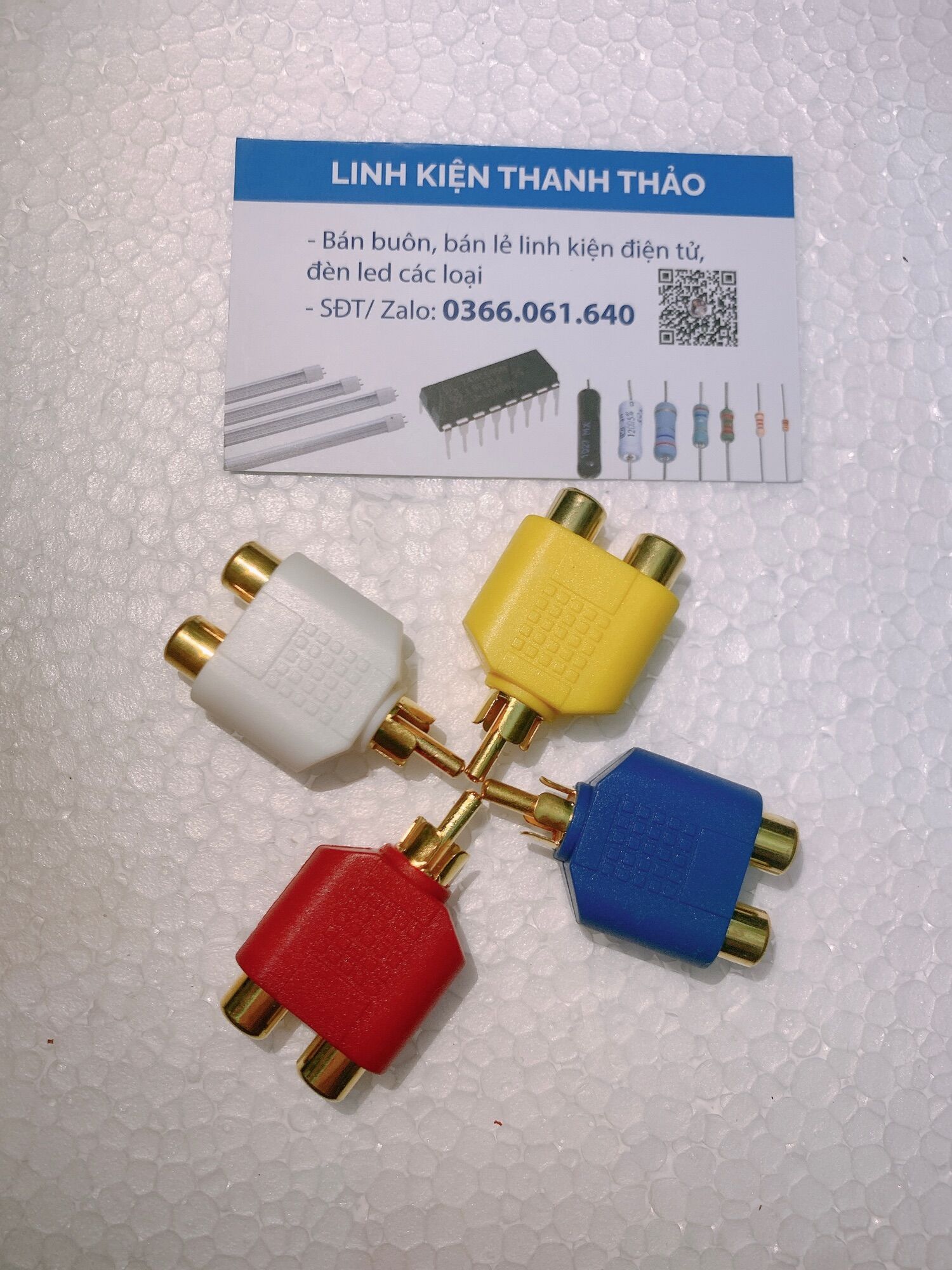 5c Jack Chuyển 1 đầu AV sang 2 Ổ AV