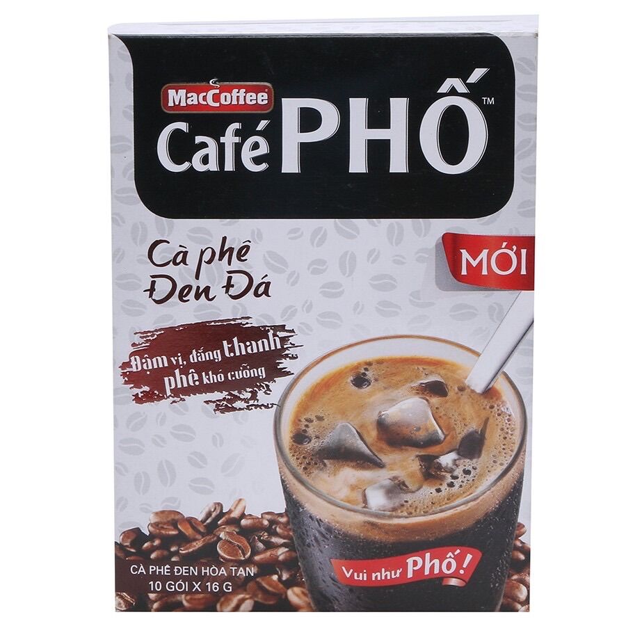 [2023]Cà phê phố đen Maccoffe(10 gói*16g)