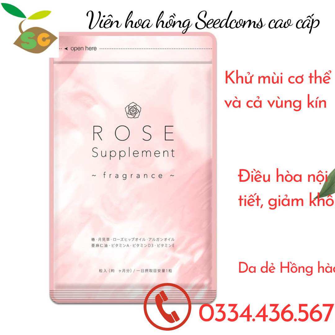 [ GIá ưu đãi] VIÊN HOA HỒNG SEEDCOMS TẠO MÙI THƠM CƠ THỂ, ĐIỀU HÒA NỘI TIẾT SEEDCOMS NHẬT