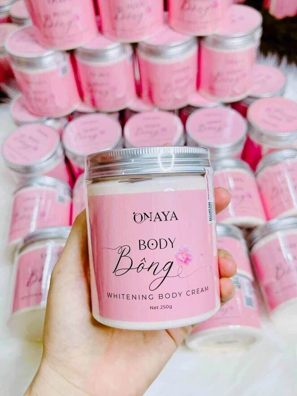 Combo kem dưỡng trắng body Bông hũ 250 gr
