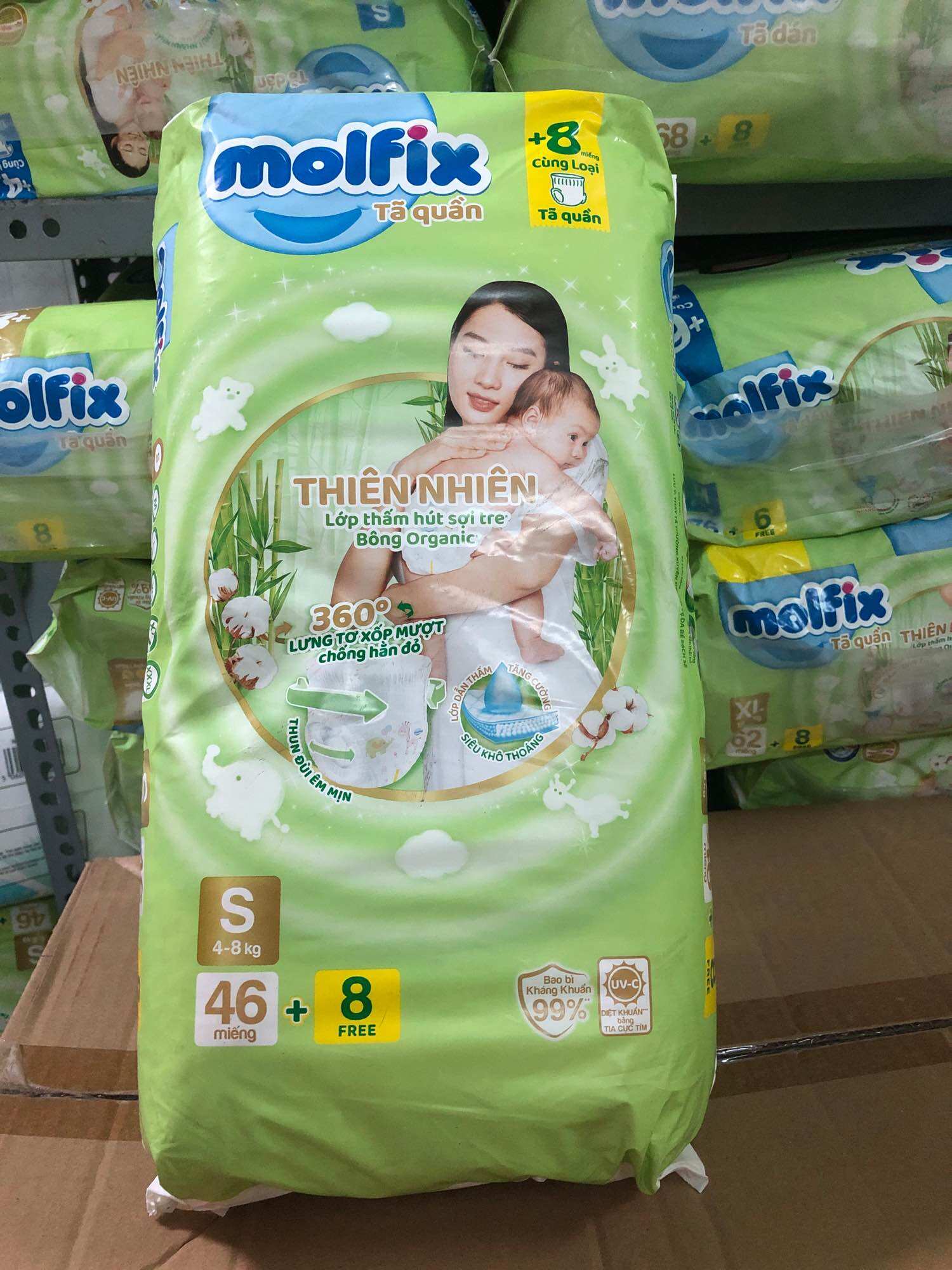 Tã quần molfix size s46+8