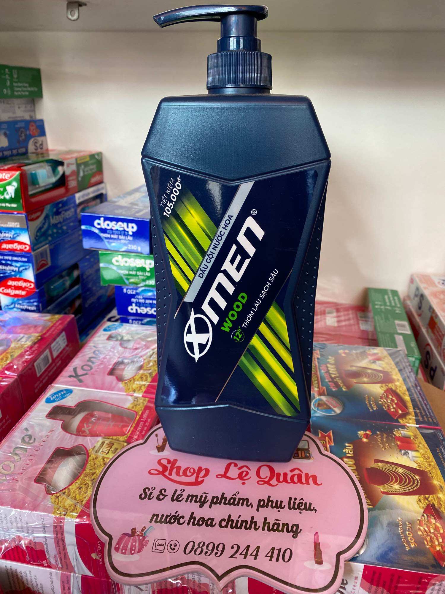 Dầu gội x men hương nam trầm ấm wood 900gr/chai