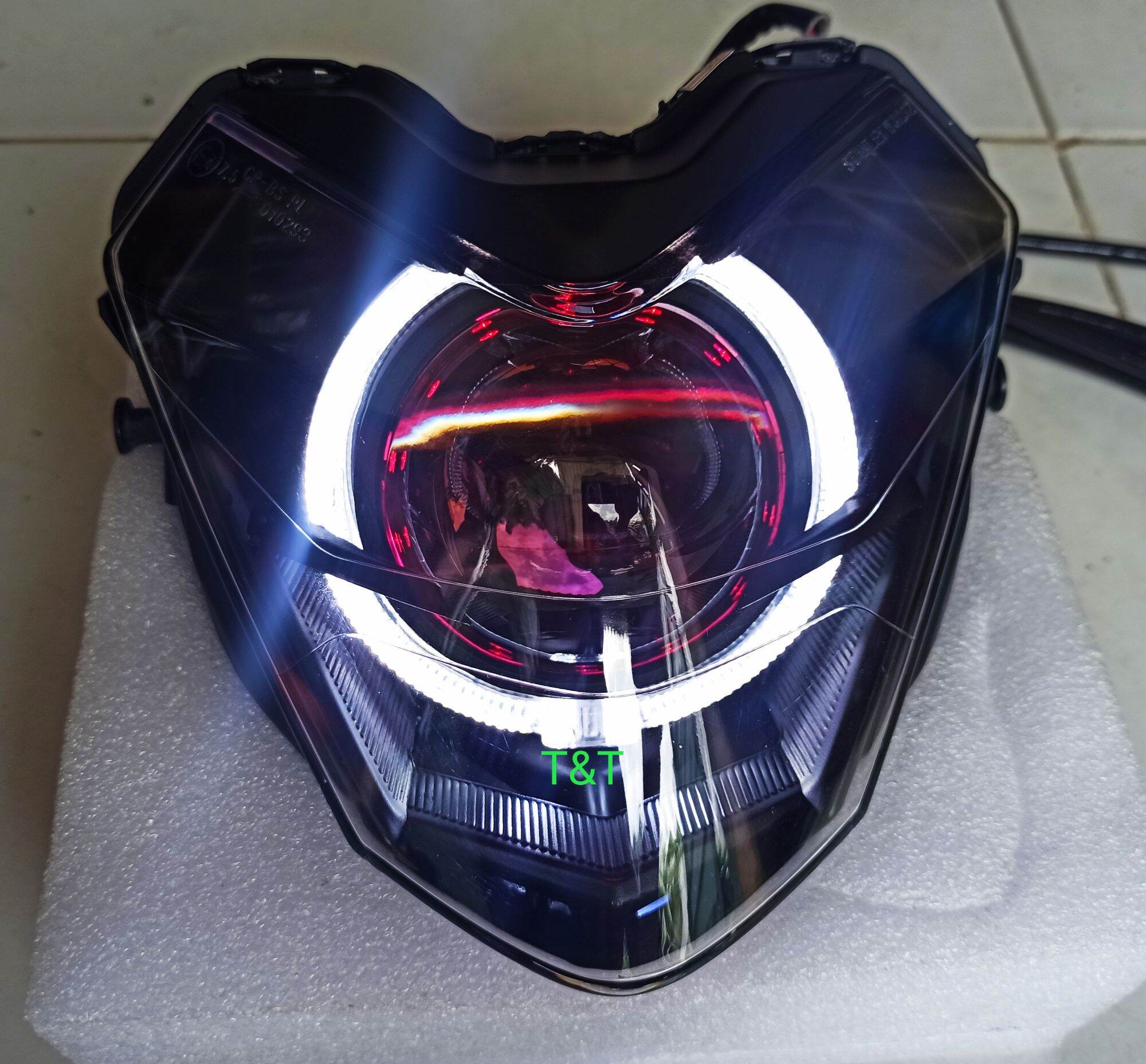 Pha Đèn Winner V1 Lên Sẵn Bi Led Titan Black