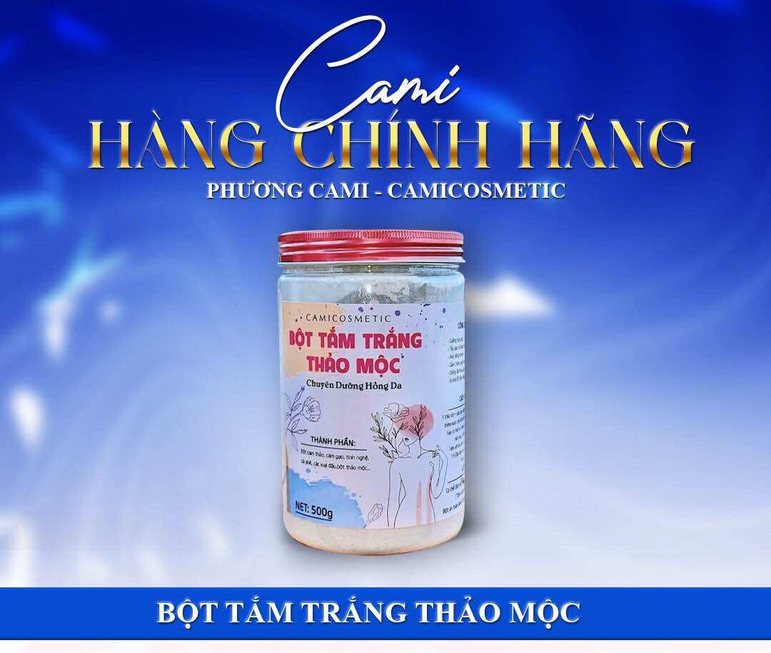 BỘT TẮM TRẮNG THẢO MỘC CAMI COSMETIC