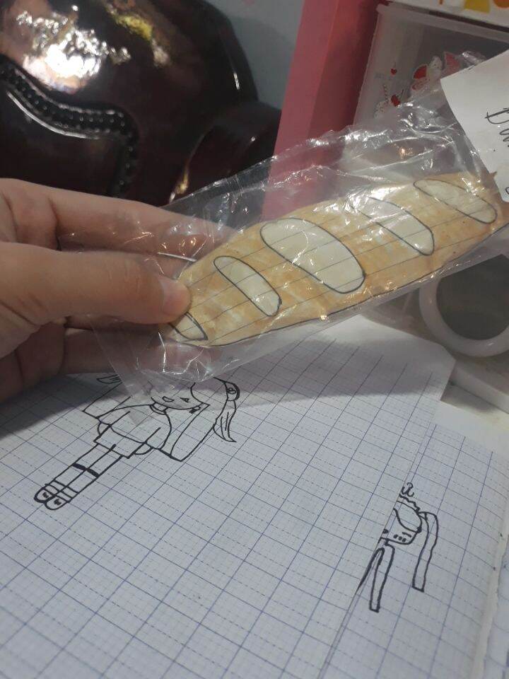 squishy giấy bánh mì
