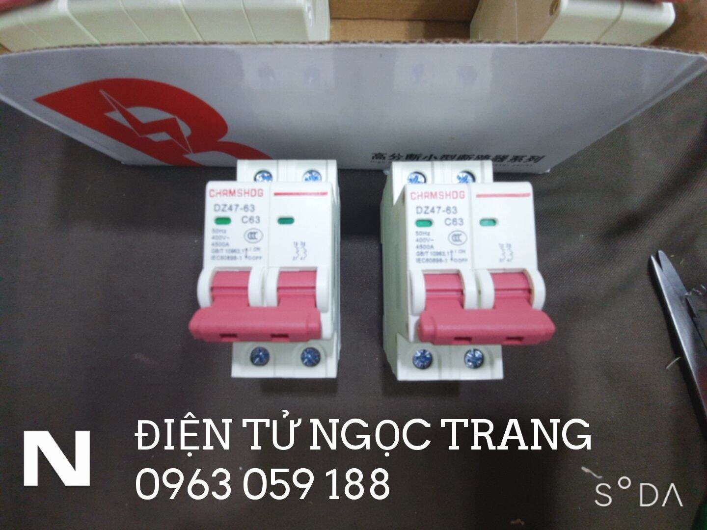 Aptomat 2 Pha C63A - Giá 1 Cái