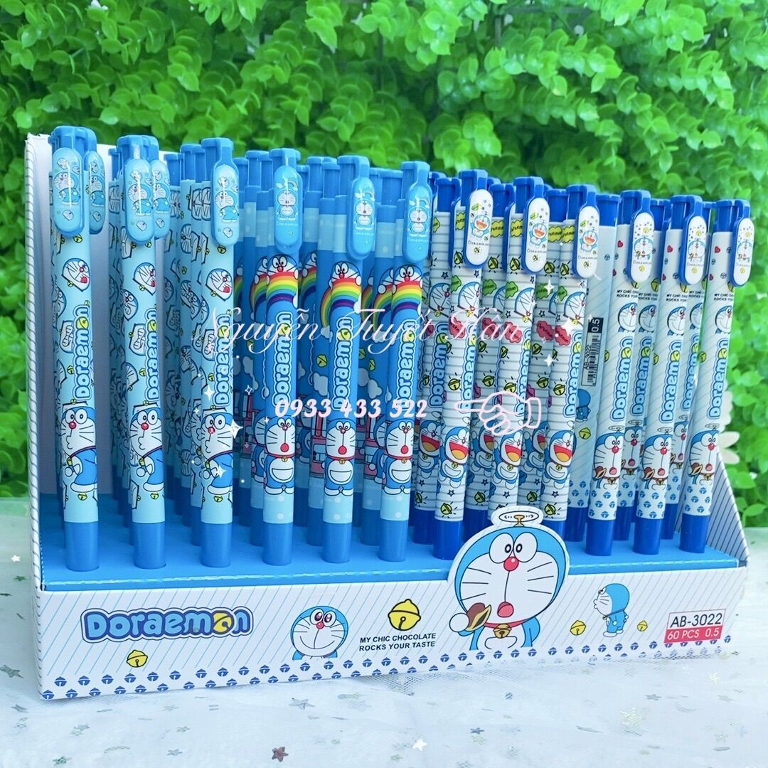 Bút viết bi mực xanh Doremon Doraemon
