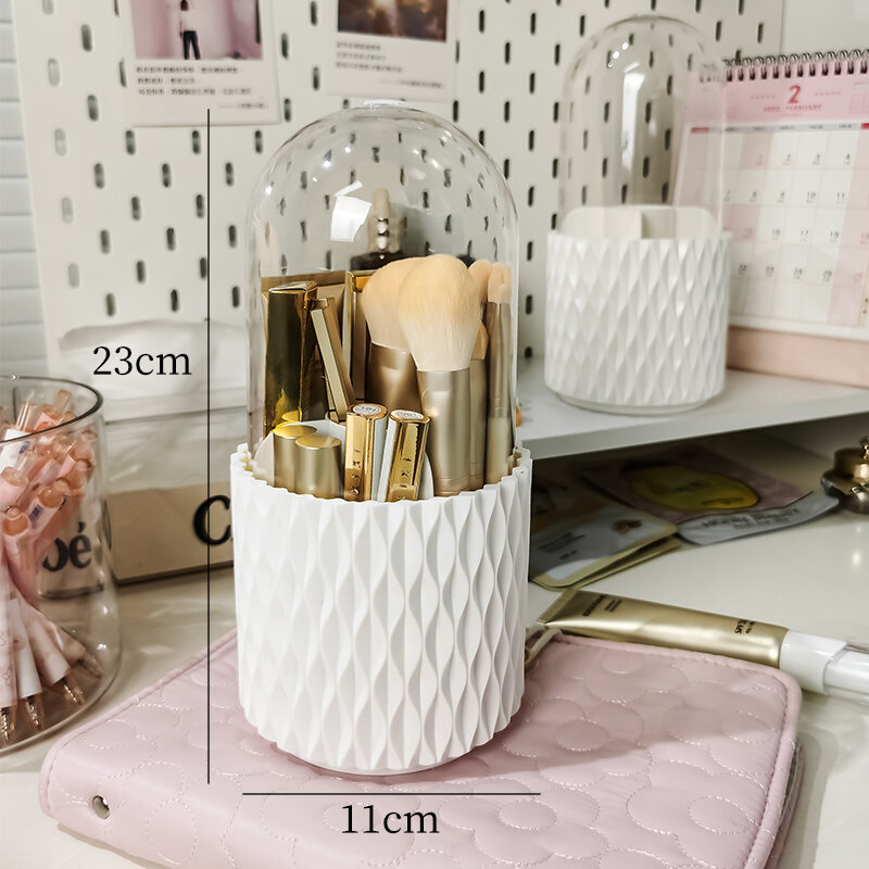 Ống đựng cọ trang điểm xoay 360 ống bút chống bụi ống bút bàn chải hộp đựng cọ trang điểm ống đựng ins cao cấp