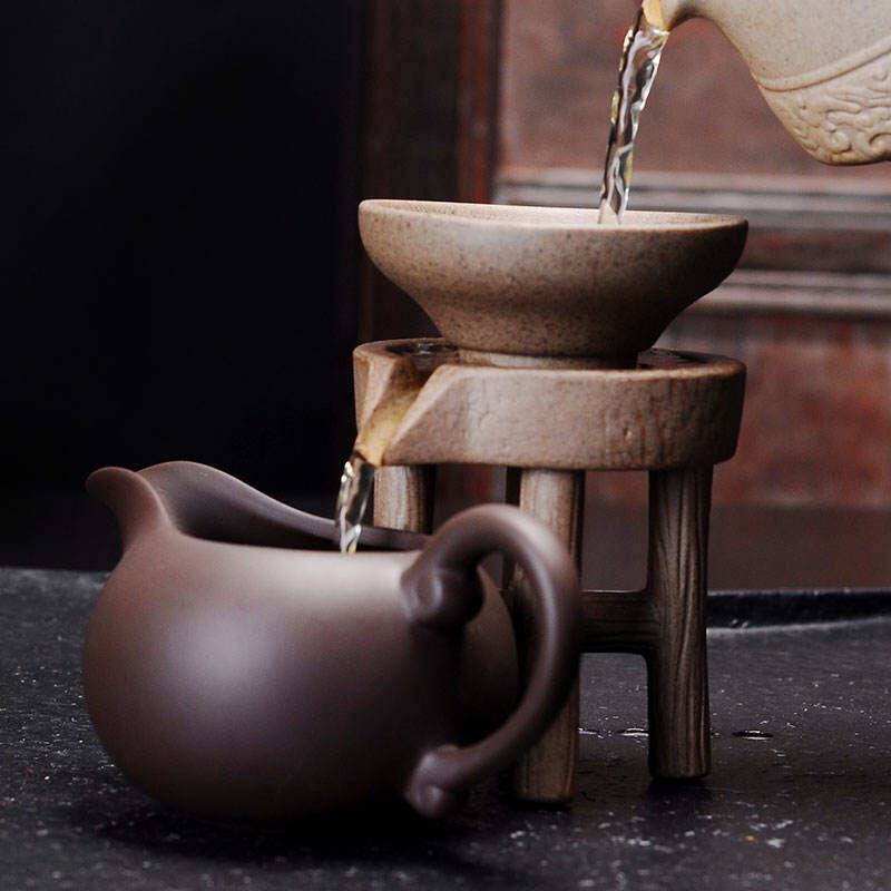 Ẩn Cạnh Trà Gốm Thô Lọc Cối Xay Phễu Lọc Trà Kung Fu Dụng Cụ Pha Trà Lưới Lọc Bộ Trà Dụng Cụ Lọc Trà, Trà, Dụng Cụ Lọc Trà