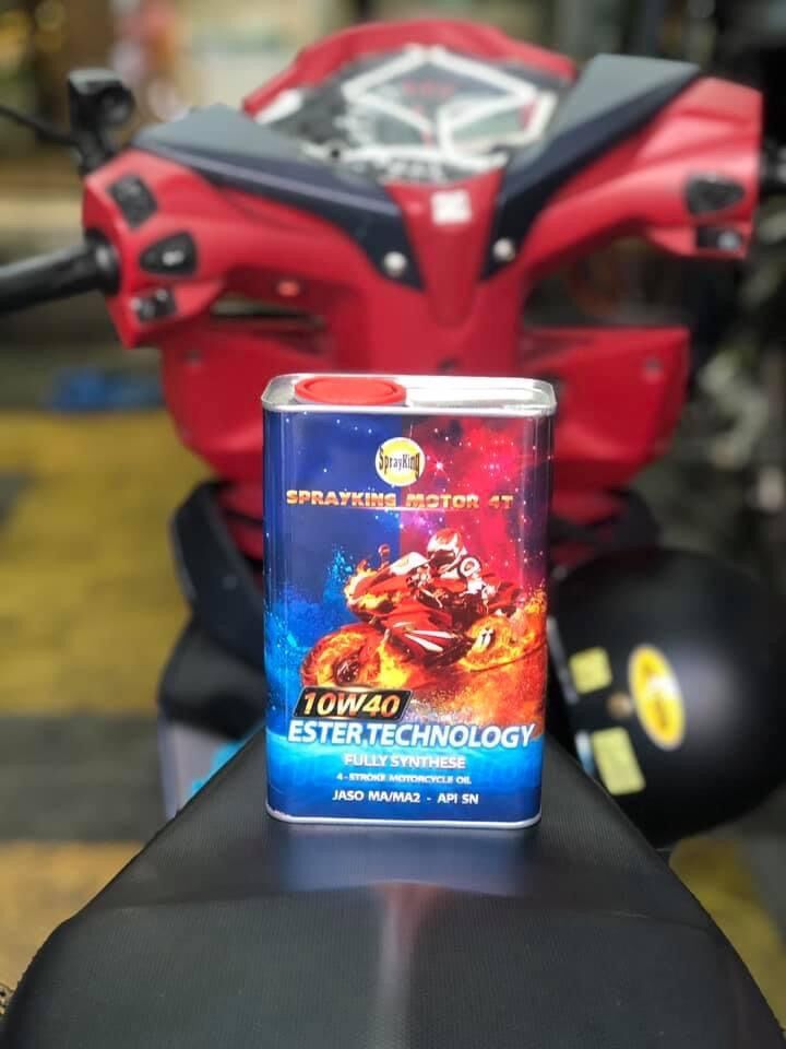 [HCM]Sprayking Moto Ester 10W40 1L dành cho xe máy
