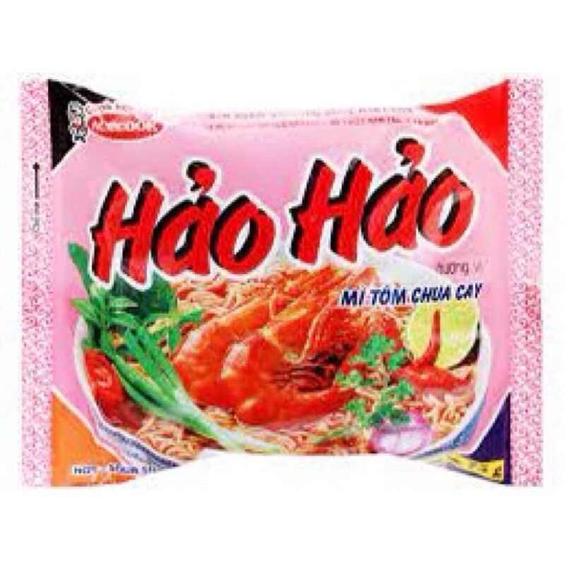 Thùng 30 gói mỳ tôm Hảo Hảo vị chua cay