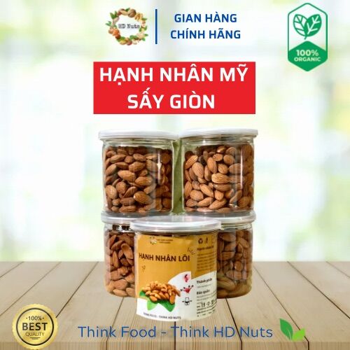 [Freeship + quà tặng] Hạnh nhân lõi Mỹ sấy giòn