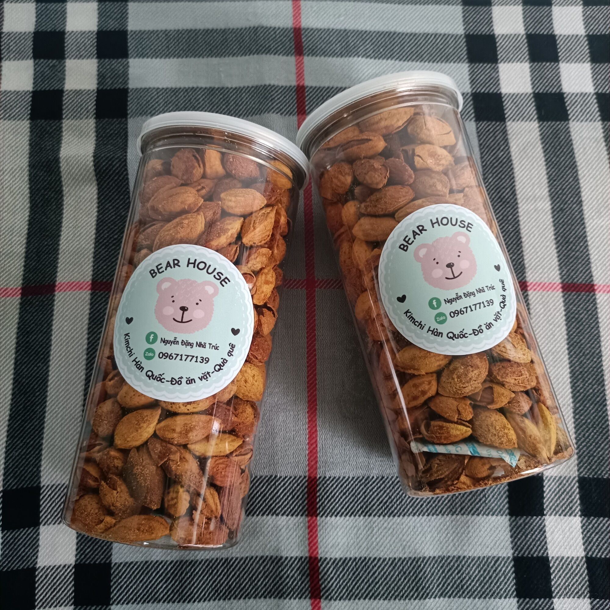 Hạnh Nhân Rang Bơ Vỏ Mỏng hộp  500gram
