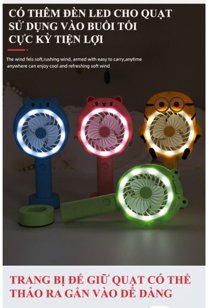 quạt cầm tay cute mini rẻ ( giao ngẫu nhiên)