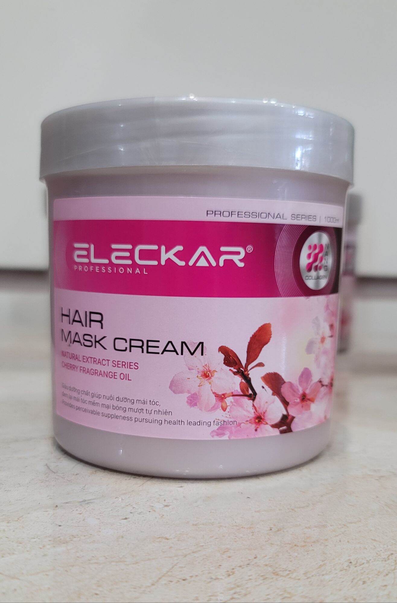 Hấp dầu, ủ lạnh tóc eleckar hoa anh đào 1000ml