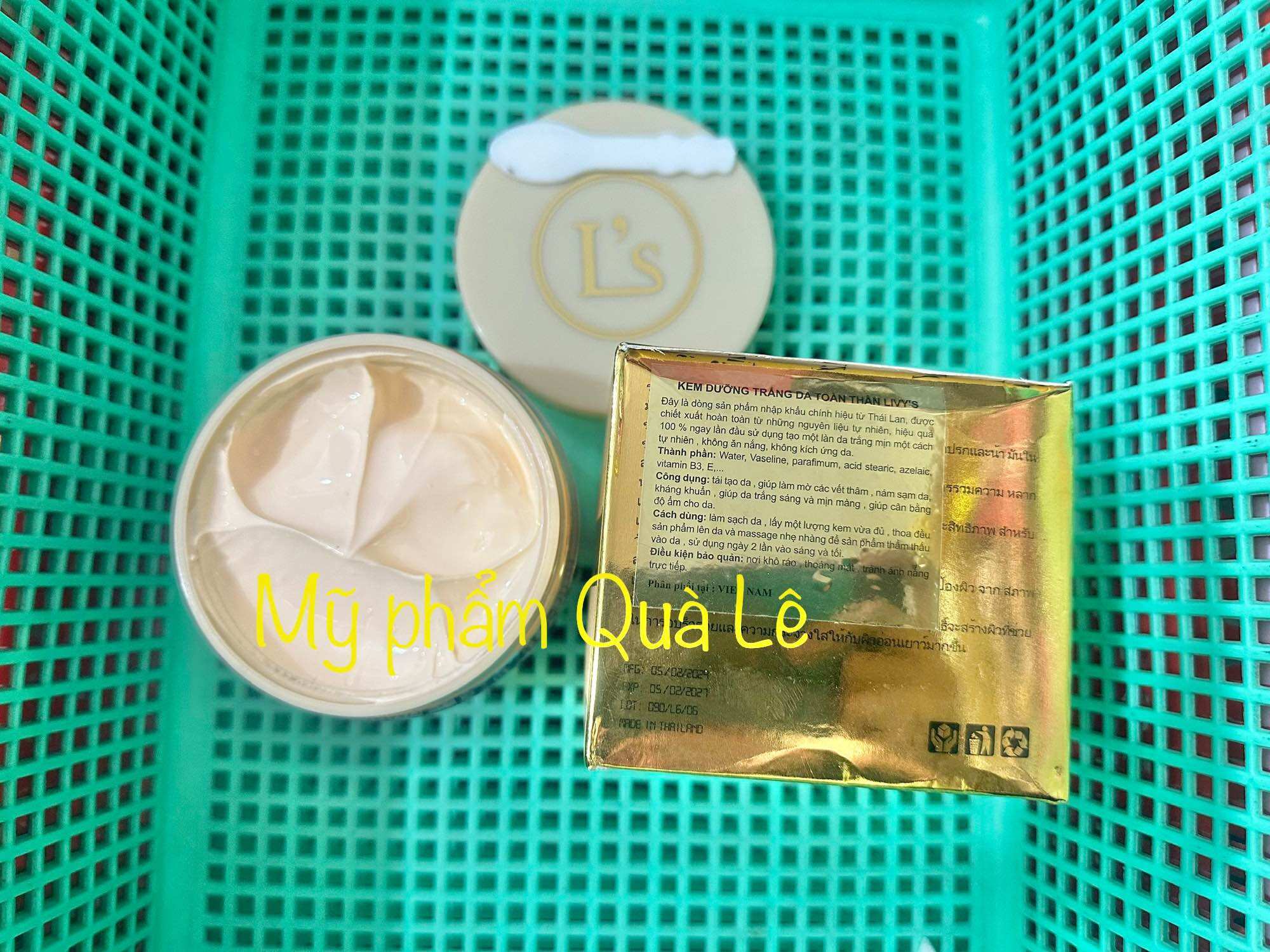 Kem Livy vàng thái lan hủ 250g (lẻ 1 hủ)