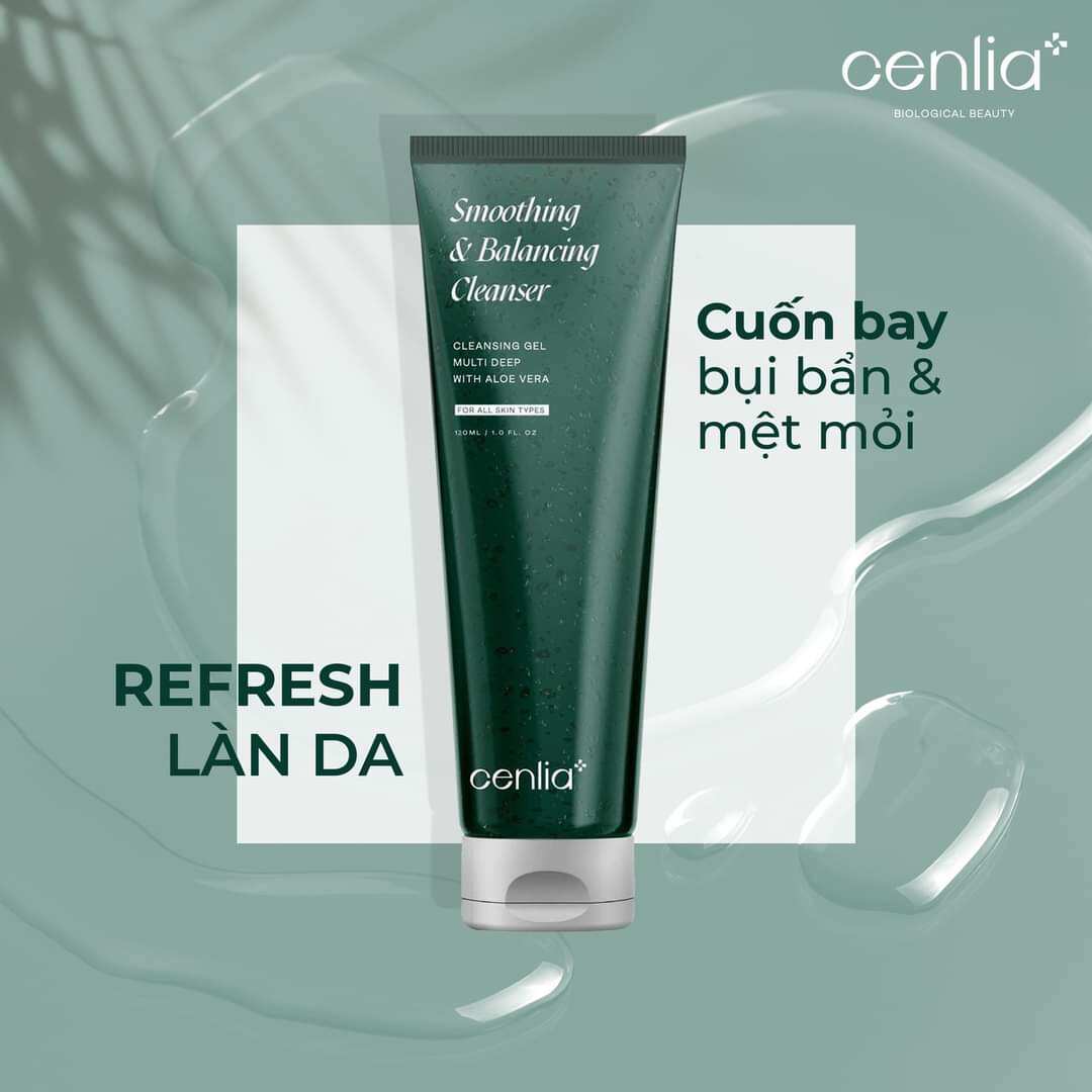 Sữa rửa mặt trà xanh_cốt nha đam cenlia+