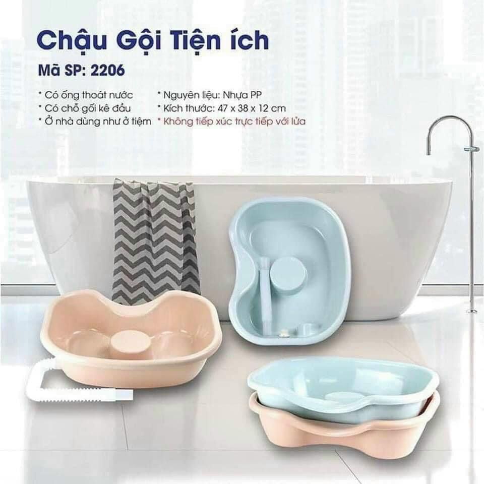 CHẬU GỘI ĐẦU VIỆT NHẬT THƯ GIÃN TẠI NHÀ