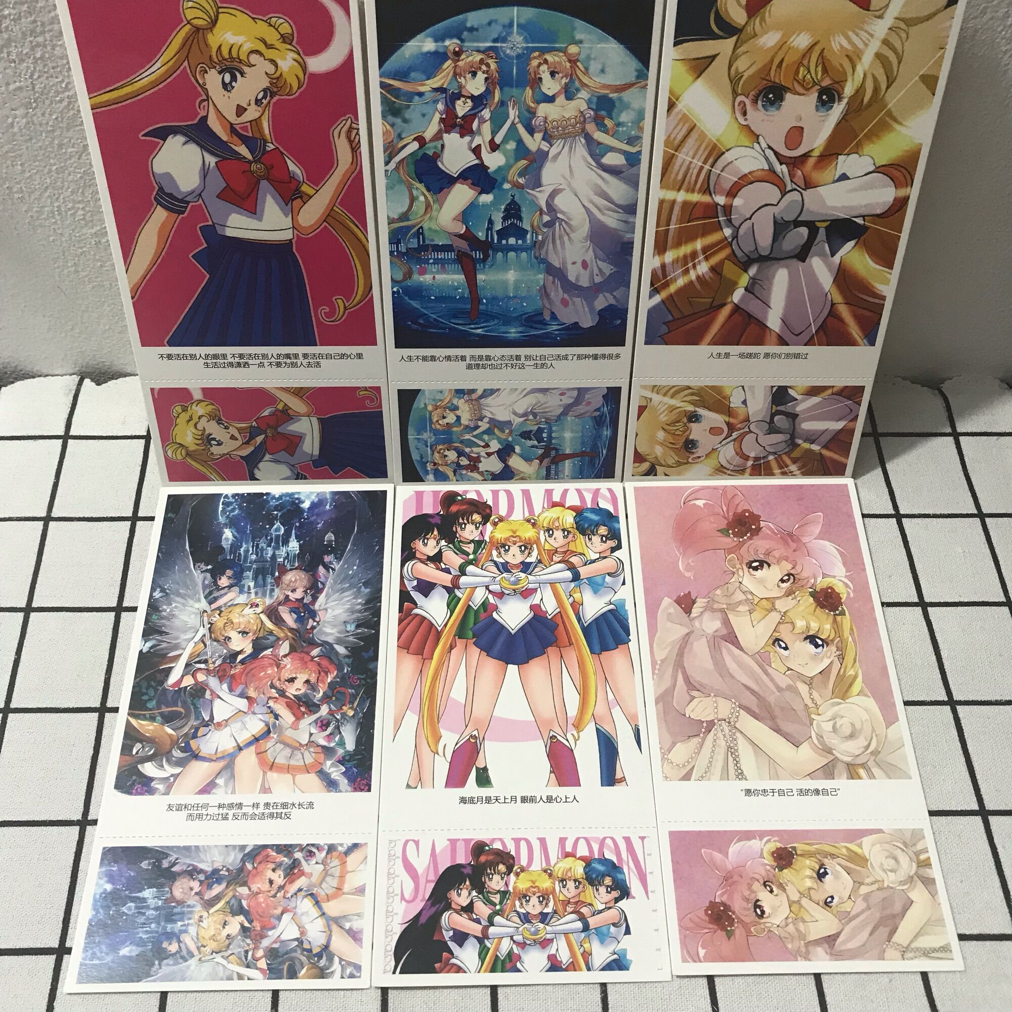 Postcard Sailor Moon Thuỷ thủ Mặt Trăng